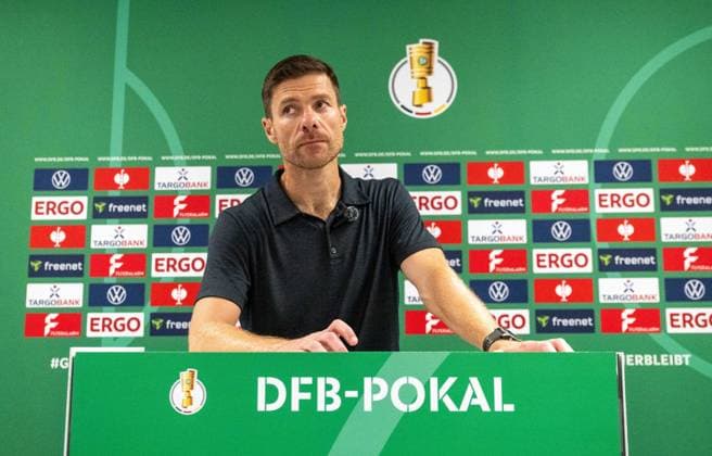 Soccer, Men, Season 2024 2025, DFB Cup 1 Round , FC Carl Zeiss Jena Bayer Leverkusen 0 1 , Coach Xabi Alonso Bayer 04 Leverkusen , 28 08 2024, Copyright: xMatthiasxKochx