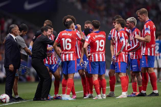 Diego Pablo Simeone, head coach Atletico de Madrid gestures, LaLiga, AtlÃ tico Madrid v Espanyol Barcelona, Civitas Metropolitano, 28 08 2024, Madrid, Spainen Defodi 071 ATMESP20240828 043 Defodi-071