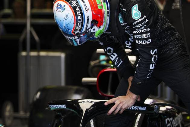KIMI ANTONELLI Andrea (ita), Mercedes AMG F1 Team W15, portrait during the Formula 1 Pirelli Gran Premio d’Italia 2024, Italian Grand Prix 2024, 16th round of the 2024 Formula One World Championship, WM, Weltmeisterschaft from August 30 to September 1, 2024 on the Autodromo Nazionale Monza, in Monza, Italy - F1 - ITALIAN GRAND PRIX 2024 DPPI Panoramic  240830_R16_ITALIA_DP_EA015457