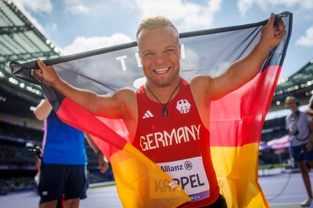 Paralympics Para Athletics Paris, 02 09 2024 silver KAPPEL Niko F41 GER Para Athletics, shot put, shot put, shot put, final Paralympics Para Athletics on 02 09 2024 at the Stade de France in Paris France Copyright: xBEAUTIFULxSPORTS AxelxKohringx