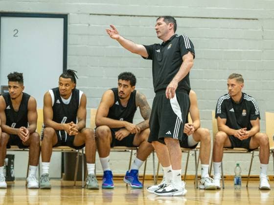 Ty Harrelson Ratiopharm Ulm, Head Coach , GER, MHP Riesen Ludwigsburg vs Ratiopharm Ulm, Basketball, Test match, Season 2024 2025, 03 09 2024, GER, MHP Riesen Ludwigsburg vs Ratiopharm Ulm, Basketball, Test match, Season 2024 2025, 03 09 2024 Ludwigsburg Copyright: xEibner-Pressefoto SaschaxWaltherx EP_EER