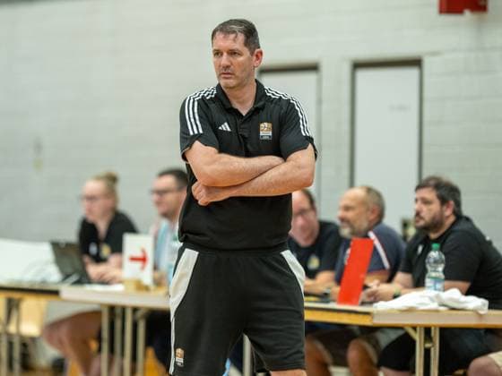 Ty Harrelson Ratiopharm Ulm, Head Coach , GER, MHP Riesen Ludwigsburg vs Ratiopharm Ulm, Basketball, Test match, Season 2024 2025, 03 09 2024, GER, MHP Riesen Ludwigsburg vs Ratiopharm Ulm, Basketball, Test match, Season 2024 2025, 03 09 2024 Ludwigsburg Copyright: xEibner-Pressefoto SaschaxWaltherx EP_EER