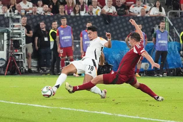 Aleksandar Pavlovic Germany Germany, 16 scores the goal for 4 0 Düsseldorf 07 09 2024 Germany vs Hungary, Nations League, Matchday 1