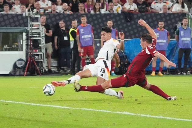 Aleksandar Pavlovic Germany Germany, 16 scores the goal for 4 0 Düsseldorf 07 09 2024 Germany vs Hungary, Nations League, Matchday 1