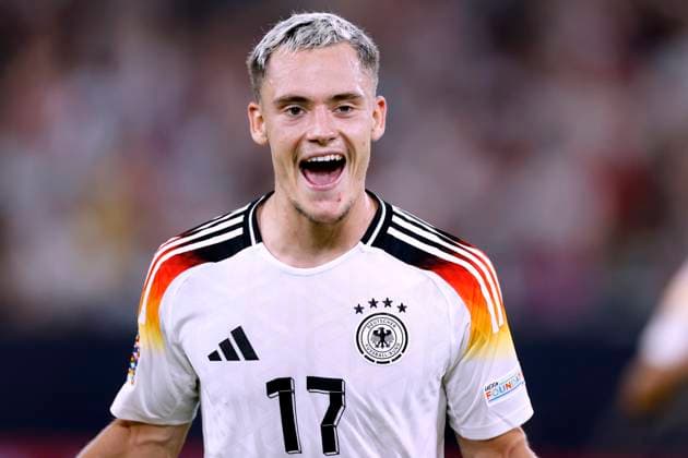 WIRTZ Florian Team Germany cheers after his goal for the 3 0 UEFA Nations League 2025 match Germany Hungary 5 0 on 07 09 2024 in Duesseldorf DFL REGULATIONS PROHIBIT ANY USE OF PHOTOGRAPHS as IMAGE SEQUENCES and or QUASI VIDEO Copyright: xLacixPerenyix