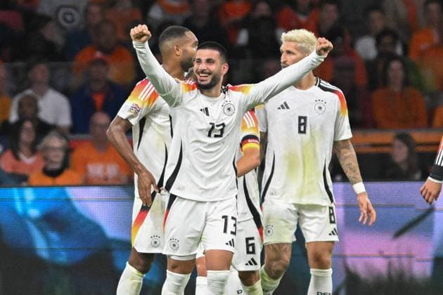 Deniz Undav Germany 13 cheers after scoring to make it 1 1 10 09 2024 Football UEFA Nations League Netherlands vs Germany, Johan Cruyff Arena, Amsterdam, Province of North Holland Netherlands Copyright: xpepphotox xHorstxMauelshagenx pep00321, pep_20240910_hm