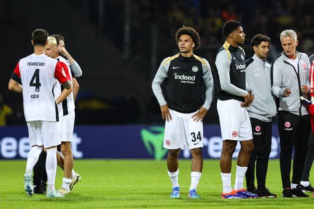 Nnamdi Collins Eintracht Frankfurt,34 1 Main Round DFB Cup Season 2024 2025 Eintracht Braunschweig vs Eintracht Frankfurt at Eintracht Stadion in Braunschweig Soccer,Man,Men,Germany,19 08 2024