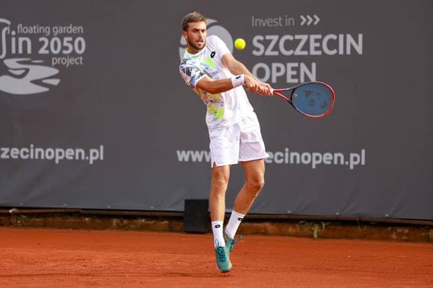 SZCZECIN, 11.09.2024 TURNIEJ TENISA ZIEMNEGO ATP, Tennis Herren CHALLENGER INVEST IN SZCZECIN OPEN 2024 NZ MICHAEL VRBENSKY FOT. KRZYSZTOF CICHOMSKI NEWSPIX.PL --- Newspix.pl  240911KCI015
