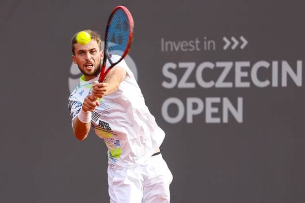 SZCZECIN, 11.09.2024 TURNIEJ TENISA ZIEMNEGO ATP, Tennis Herren CHALLENGER INVEST IN SZCZECIN OPEN 2024 NZ MICHAEL VRBENSKY FOT. KRZYSZTOF CICHOMSKI NEWSPIX.PL --- Newspix.pl  240911KCI016