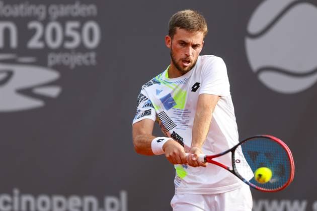 SZCZECIN, 11.09.2024 TURNIEJ TENISA ZIEMNEGO ATP, Tennis Herren CHALLENGER INVEST IN SZCZECIN OPEN 2024 NZ MICHAEL VRBENSKY FOT. KRZYSZTOF CICHOMSKI NEWSPIX.PL --- Newspix.pl  240911KCI018