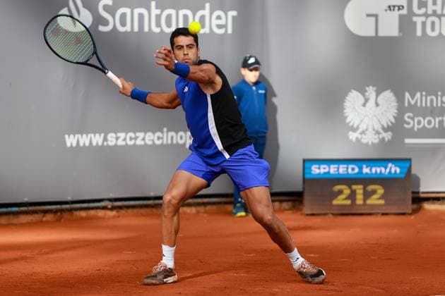 SZCZECIN, 11.09.2024 TURNIEJ TENISA ZIEMNEGO ATP, Tennis Herren CHALLENGER INVEST IN SZCZECIN OPEN 2024 NZ JAUME MUNAR FOT. KRZYSZTOF CICHOMSKI NEWSPIX.PL --- Newspix.pl  240911KCI019