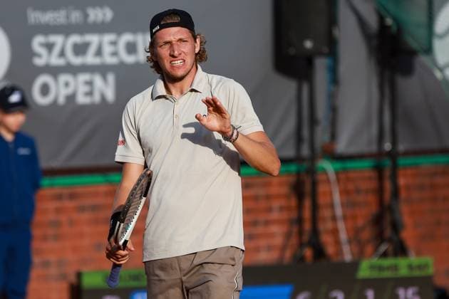 SZCZECIN, 11.09.2024 TURNIEJ TENISA ZIEMNEGO ATP, Tennis Herren CHALLENGER INVEST IN SZCZECIN OPEN 2024 NZ JACOPO BERRETTINI FOT. KRZYSZTOF CICHOMSKI NEWSPIX.PL --- Newspix.pl  240911KCI042