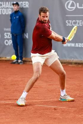 SZCZECIN, 11.09.2024 TURNIEJ TENISA ZIEMNEGO ATP, Tennis Herren CHALLENGER INVEST IN SZCZECIN OPEN 2024 NZ STEFANO NAPOLITANO FOT. KRZYSZTOF CICHOMSKI NEWSPIX.PL --- Newspix.pl  240911KCI044