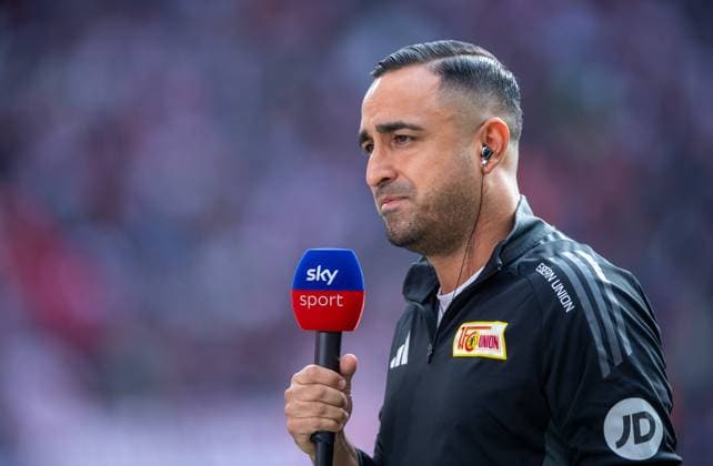 Football, Men, 1 Bundesliga, Season 2024 25, Matchday 3 , RB Leipzig 1 FC Union Berlin, Co-coach Babak Keyhanfar 1 FC Union Berlin in an interview on Sky, 14 09 2024, Copyright: xSebastianxRäppold MatthiasxKochx