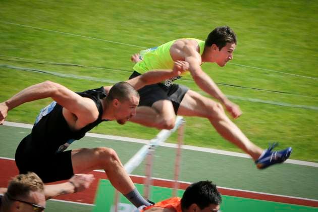 Athletics: Hypomeeting Gotzis 2018 GOTZIS, AUSTRIA - MAY 27 : Thomas Van Der Plaetsen of Belgium pictured at the Hypo meeting Gotzis 2018 during 100 metres Hurdles at the Mosle stadion on May 27, 2018 in Gotzis, Austria, 27 05 18 Gotzis Austria  Copyright: xJanxDexMeuleneirx 10716333-157