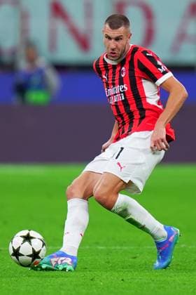 AC Milan s Strahinja Pavlovic during the Uefa Champions League soccer match between Milan and Liverpool at the San Siro Stadium in Milan, north Italy -Tuesday , September 17 2024. - Soccer .  Copyright: xSpada LaPressex