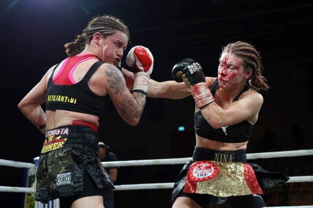 Boxing P2M Box Promotion, Hamburg boxt Vol 4, , Hamburg, 21 09 2024 IBF World Championship Nina Meinke GER Daniela Romina Bermudez ARG Hamburg Germany