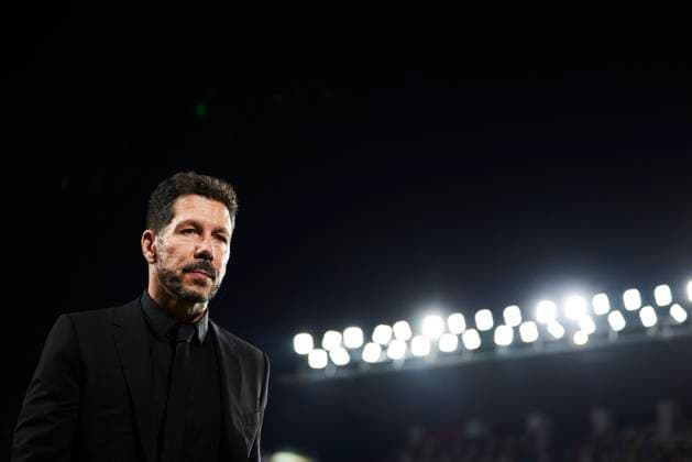 Diego Pablo Simeone, head coach Atletico de Madrid looks on during the LaLiga match between Rayo Vallecano and AtlÃ tico Madrid at Campo de Futbol de Vallecas on September 22, 2024 in Madrid, Spain Photo by Manu Reino DeFodi Images Defodi 071 RAYATM20240922 015 Defodi-071