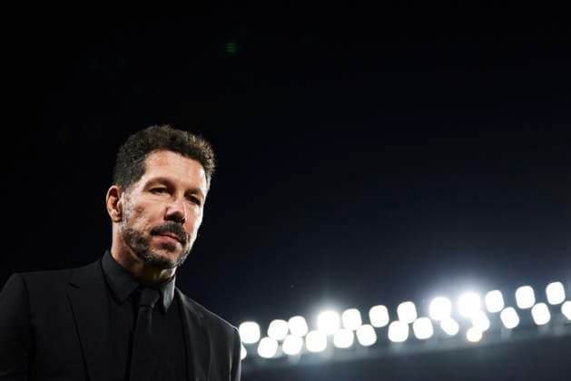 Diego Pablo Simeone, head coach Atletico de Madrid looks on during the LaLiga match between Rayo Vallecano and AtlÃ tico Madrid at Campo de Futbol de Vallecas on September 22, 2024 in Madrid, Spain Photo by Manu Reino DeFodi Images Defodi 071 RAYATM20240922 016 Defodi-071