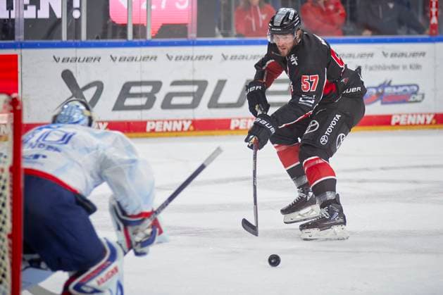COLOGNE, GERMANY - 22 SEPTEMBER, 2024: Brady Austin, The game of DEL Koelner Haie vs. Adler Mannheim at Lanxess Arena  Copyright: xVItaliixKliuievx