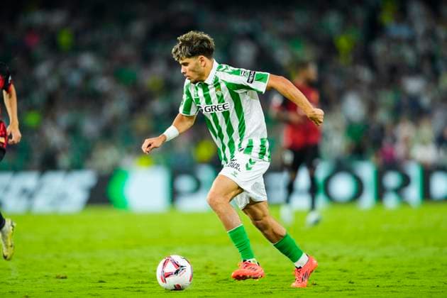 September 23, 2024, Sevilla, Sevilla, SPAIN: Abde Ezzalzouli of Real Betis in action during the Spanish league, La Liga EA Sports, football match played between Real Betis and RCD Mallorca at Benito Villamarin stadium on September 23, 2024, in Sevilla, Spain. Sevilla SPAIN - ZUMAa181 20240923_zaa_a181_134 Copyright: xJoaquinxCorcherox