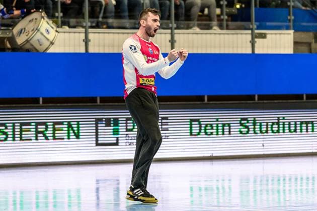 Matija Spikic ThSV Eisenach, 1 GER, ThSV Eisenach vs SG Flensburg Handewitt, Handball, 1 Handball Bundesliga, Matchday 4, Season 2024 2025, 27 09 2024 GER, ThSV Eisenach vs SG Flensburg Handewitt, Handball, 1 Handball Bundesliga, Matchday 4, Season 2024 2025, 27 09 2024 Eisenach Copyright: xEibner-Pressefoto MartinxHerbstx EP_MHT