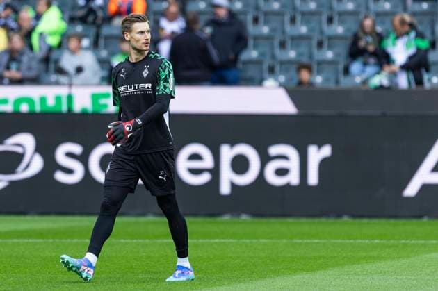 Moritz Nicolas Borussia Moenchengladbach, 33 Moenchengladbach, Football 1 Bundesliga 5 Matchday, Matchday 5, Borussia Moenchengladbach 1 FC Union Berlin, 28 09 2024, Borussia Park, Moenchengladbach DFL regulations prohibit any use of photographs as image sequences and or quasi video Â
