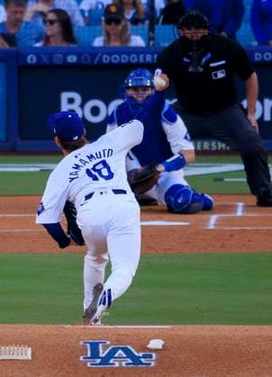 October 5, 2024, Los Angeles, California, USA: Starting pitcher, Yoshinobu Yamamoto 18 during warmups prior to the NLDS Game 1 against the San Diego Padres on Saturday October 5, 2024 at Dodger Stadium in Los Angeles, California in preparation to face the San Diego Padres JAVIER ROJAS PI Los Angeles USA - ZUMAp124 20241005_zaa_p124_025 Copyright: xJavierxRojasx
