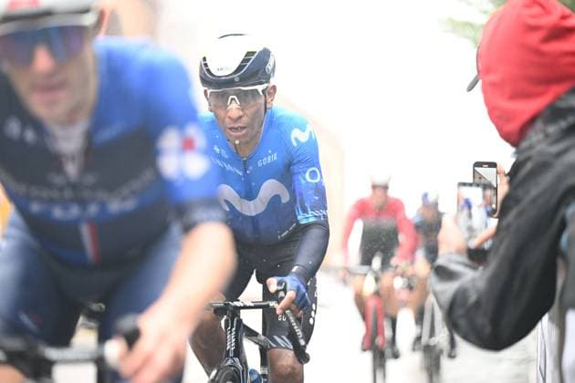 05-10-2024 Giro Dell emilia; 2024, Movistar; Quintana Rojas Nairo, Alexander; Bologna - San Luca;
