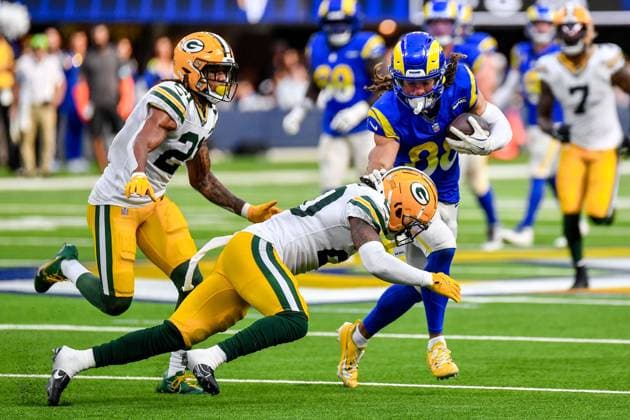NFL, American Football Herren, USA 2024: Packers vs Rams OCT 06 October 6, 2024 Inglewood, CA.Los Angeles Rams wide receiver Jordan Whittington (88) in action in the fourth quarter during the NFL football game. Green Bay Packers vs. Los Angeles Rams.Mandatory Photo Credit: Louis Lopez Cal Media (Credit Image: Â Louis Lopez Cal Sport Media) Inglewood California United States of America EDITORIAL USE ONLY Copyright: xx ZUMA-20241006_zma_c04_112.jpg LouisxLopezx csmphotothree303407