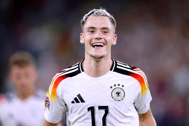 WIRTZ Florian Team Germany cheers after his goal for the 3 0 UEFA Nations League 2025 match Germany Hungary 5 0 on 07 09 2024 in Duesseldorf DFL REGULATIONS PROHIBIT ANY USE OF PHOTOGRAPHS as IMAGE SEQUENCES and or QUASI VIDEO Copyright: xLacixPerenyix