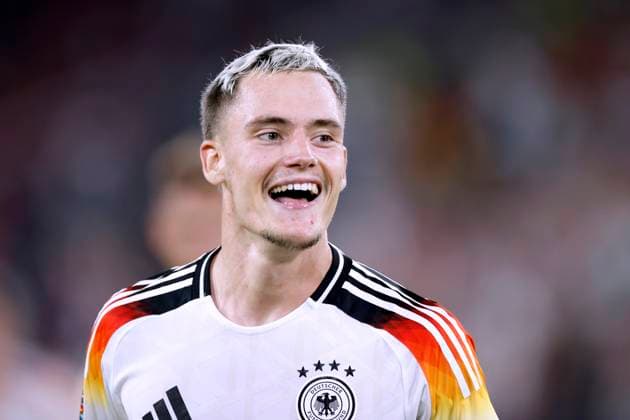 WIRTZ Florian Team Germany cheers after his goal for the 3 0 UEFA Nations League 2025 match Germany Hungary 5 0 on 07 09 2024 in Duesseldorf DFL REGULATIONS PROHIBIT ANY USE OF PHOTOGRAPHS as IMAGE SEQUENCES and or QUASI VIDEO Copyright: xLacixPerenyix