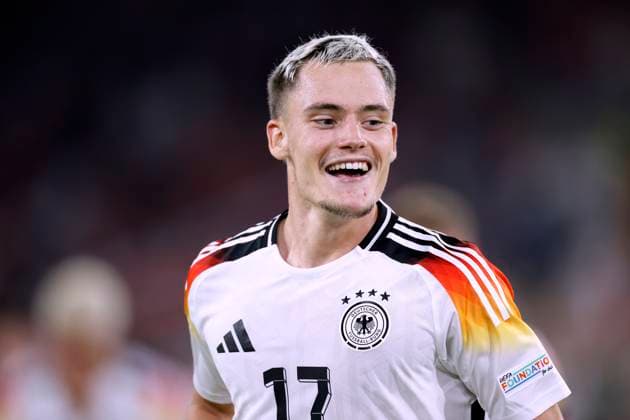 WIRTZ Florian Team Germany cheers after his goal for the 3 0 UEFA Nations League 2025 match Germany Hungary 5 0 on 07 09 2024 in Duesseldorf DFL REGULATIONS PROHIBIT ANY USE OF PHOTOGRAPHS as IMAGE SEQUENCES and or QUASI VIDEO Copyright: xLacixPerenyix