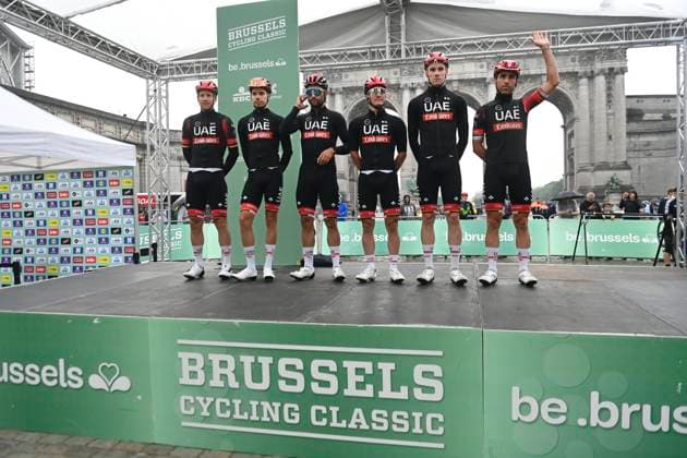 Brussels Cycling Classic 2022 Cycling Race BRUSSELS, BELGIUM - JUNE 05 :Richeze Araquistain Maximiliano Ariel (ARG) of UAE Team Emirates pictured during the team presentation of the Flanders Classics 10th Brussels Cycling Classic cycling race with start and finish in Brussels on June 05, 2022 in Brussels, Belgium, 5 06 2022 Brussels Belgium  Copyright: xNicoxVereeckenx 10983689-044