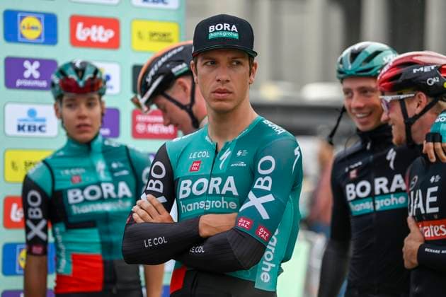 Brussels Cycling Classic 2022 Cycling Race BRUSSELS, BELGIUM - JUNE 05 : Van Poppel Danny (NED) of BORA - hansgrohe pictured during the team presentation of the Flanders Classics 10th Brussels Cycling Classic cycling race with start and finish in Brussels on June 05, 2022 in Brussels, Belgium, 5 06 2022 Brussels Belgium  Copyright: xNicoxVereeckenx 10983689-051