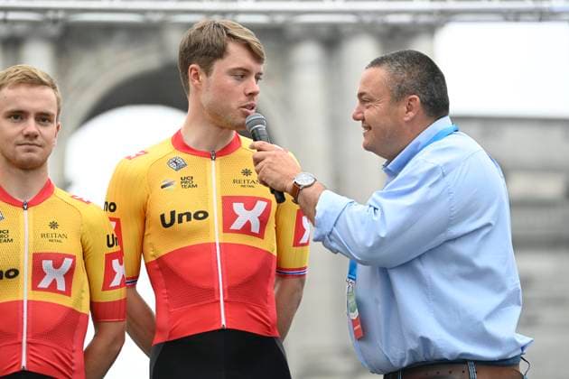 Brussels Cycling Classic 2022 Cycling Race BRUSSELS, BELGIUM - JUNE 05 : Tiller Rasmus (NOR) of Uno-X Pro Cycling Team pictured during the team presentation of the Flanders Classics 10th Brussels Cycling Classic cycling race with start and finish in Brussels on June 05, 2022 in Brussels, Belgium, 5 06 2022 Brussels Belgium  Copyright: xNicoxVereeckenx 10983689-065