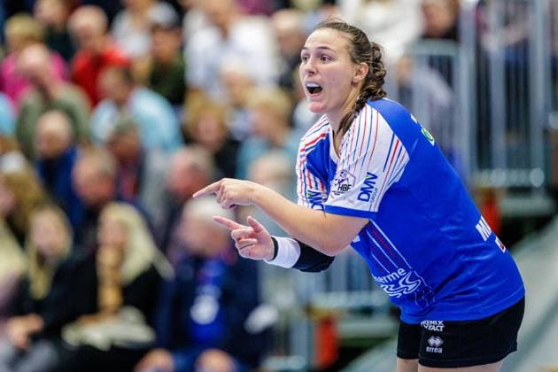 Diana Doegg Magnusdottir HSG Blomberg Lippe, 07 gestures GER, HSG Blomberg Lippe vs TuS Metzingen, Handball, 1 Bundesliga Women, Matchday 4, Season 2024 2025, 09 10 2024 GER, HSG Blomberg Lippe vs TuS Metzingen, Handball, 1 Bundesliga Women, Matchday 4, Season 2024 2025, 09 10 2024 Blomberg Copyright: xEibner-Pressefotox xJanxRollingerx EP_JSK