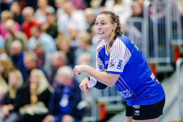 Diana Doegg Magnusdottir HSG Blomberg Lippe, 07 gestures GER, HSG Blomberg Lippe vs TuS Metzingen, Handball, 1 Bundesliga Women, Matchday 4, Season 2024 2025, 09 10 2024 GER, HSG Blomberg Lippe vs TuS Metzingen, Handball, 1 Bundesliga Women, Matchday 4, Season 2024 2025, 09 10 2024 Blomberg Copyright: xEibner-Pressefotox xJanxRollingerx EP_JSK