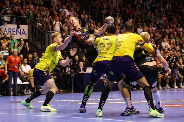Omar Ingi Magnusson SC Magdeburg,14 Handball EHF Champions League Season 2024 2025 Group B SC Magdeburg vs Industria Kielce at the GETEC Arena in Magdeburg Action,Handball,Germany,10 10 2024