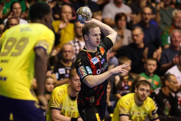 Omar Ingi Magnusson SC Magdeburg,14 Handball EHF Champions League Season 2024 2025 Group B SC Magdeburg vs Industria Kielce at the GETEC Arena in Magdeburg Action,Handball,Germany,10 10 2024