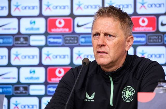 Republic of Ireland press conference, PK, Pressekonferenz Georgios Karaiskakis Stadium, Athens, Greece 12 10 2024 Head Coach Heimir Hallgrimsson Heimir Hallgrimsson 12 10 2024  Copyright: x INPHO InTime DimitrisxBirntachasx BHX_9776