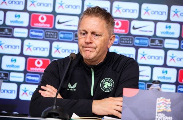 Republic of Ireland press conference, PK, Pressekonferenz Georgios Karaiskakis Stadium, Athens, Greece 12 10 2024 Head Coach Heimir Hallgrimsson Heimir Hallgrimsson 12 10 2024  Copyright: x INPHO InTime DimitrisxBirntachasx BHX_9792