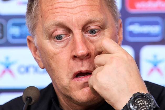 Republic of Ireland press conference, PK, Pressekonferenz Georgios Karaiskakis Stadium, Athens, Greece 12 10 2024 Head Coach Heimir Hallgrimsson Heimir Hallgrimsson 12 10 2024  Copyright: x INPHO InTime DimitrisxBirntachasx BHX_9799