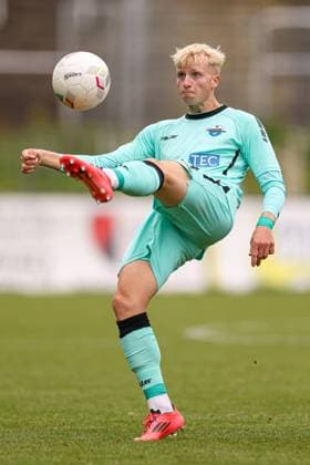 Krefeld, Germany, 12 10 24 Anton Bäuerle SC Paderborn II in action, on the ball, single action during the Regionalliga West match between KFC Uerdingen SC Paderborn II at Grotenburg on October 12, 2024 in Krefeld, Germany Krefeld Grotenburg Germany Copyright: xStefanxBrauer Brauer-Fotoagenturx