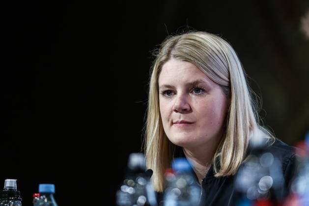 Sport, Football, UEFA Nations League Season 2024 2025 Group A3 Matchday 4 Final press conference Germany before the match against the Netherlands 13 10 2024, Allianz Arena Munich Franziska Wülle DFB Press Spokeswoman Munich Allianz Arena Bayern Germany