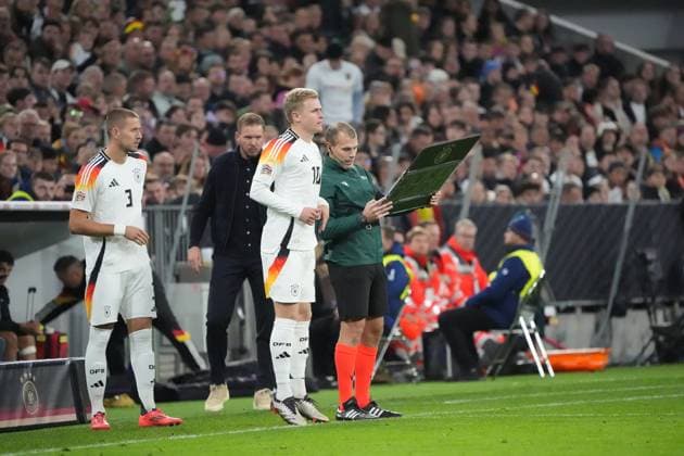 Jonathan Burkardt Germany, Germany, 10 is substituted Munich 14 10 2024 Germany vs Netherlands, Nations League, Matchday 4