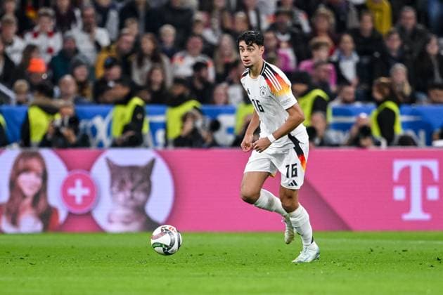 Aleksandar Pavlovic Germany controls the Ball during the UEFA Nations League 2024 25 League A Group A3 match between Germany and Netherlands at Allianz Arena on October 14, 2024 in Munich, Germany Photo by Harry Langer DeFodi Images not used in POL SRB CRO FRA GBR NED ITA USA Defodi 062 BRDNEL20241014 218 Defodi-062 not used in POL SRB CRO FRA GBR NED ITA USA