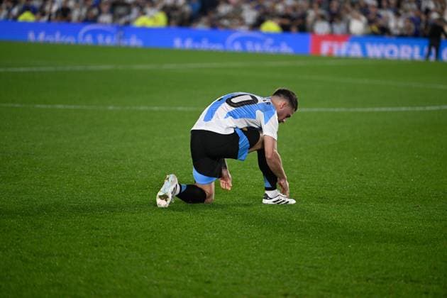 BUENOS AIRES, ARGENTINA - OCTOBER 15: Alexis Mac Allister of Argentina looks on during the FIFA World Cup, WM, Weltmeisterschaft, Fussball 2026 South American Qualifier match between Argentina and Bolivia at Estadio Mas Monumental Antonio Vespucio Liberti on October 15, 2024 in Buenos Aires, Argentina. Photo by D.Halisz SFSI Argentina v Bolivia - FIFA World Cup 2026 Qualifier Copyright: xDiegoxHalisz SFSIx