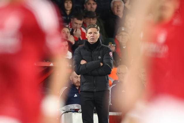 Sport Bilder des Tages Nottingham Forest v Crystal Palace Premier League 21 10 2024. Oliver Glasner Manager of Crystal Palace during the Premier League match between Nottingham Forest and Crystal Palace at the City Ground, Nottingham, England on 21 October 2024. Nottingham City Ground Nottinghamshire England Editorial use only DataCo restrictions apply See www.football-dataco.com , Copyright: xRyanxBrownex PSI-20624-0104
