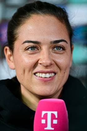 A happy coach Sabrina Wittmann FC Ingolstadt during an interview, TV, television, microphone, joy, friendly, cheerful, beaming, optimistic, portrait, portrait, single picture, action, action, 25 10 2024, Ingolstadt Germany , Football, 3 Liga, FC Ingolstadt 04 Borussia Dortmund II, DFB DFL REGULATIONS PROHIBIT ANY USE OF PHOTOGRAPHS AS IMAGE SEQUENCES AND OR QUASI VIDEO xslx